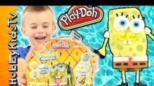 'Play-Doh SPONGEBOB SQUAREPANTS Classic Toy! Box Open Fun Review HobbyFrog HobbyKidsTV'
