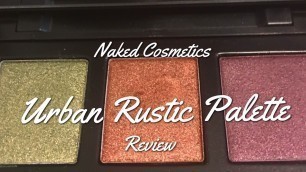 'First Impression | Naked Cosmetics | Urban Rustic Trio Palette | Eyeshadow Tutorial'