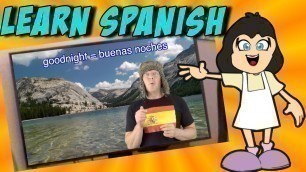 'Learn Spanish - Goodnight in Spanish - Spanish Lessons with Jingle jeff #spanish'