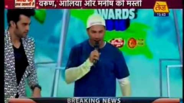 'Tej TV - Varun-Alia Slime the kids at Kids Choice Awards 2016'
