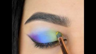 'Colorful Eyeshadow #makeup Colourpop Cosmetics Fade Into Hue Palette TTD EYE Lens Polar Lights Blue'