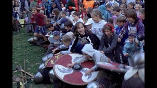 'Polish kids fight with medieval knights in full gear (children MMA)'