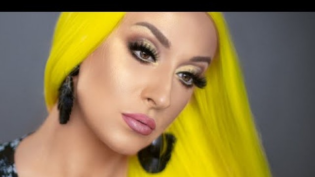 'Easy gold bronze glam makeup tutorial full face'
