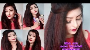 'Me on one brand makeup tutorial by #zeenu life style#'
