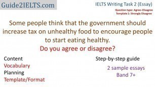 'Sample Essays #Agree-Disagree #IELTS (Increase tax on Unhealthy food)'