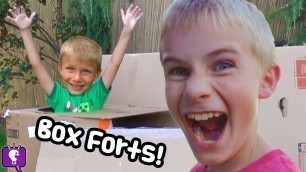'BOX FORT HUNT! Big Wolf Adventure by HobbyKidsTV'