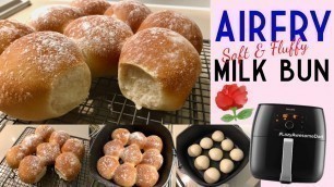 'Air fried FLUFFY milk bread - Softest dinner rolls recipe in the Philips Air fryer XXL Avance How to'
