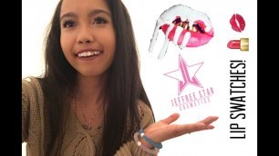 'Lip swatches! ♡ || Kylie Jenner lip kits & Jeffree Star cosmetics'