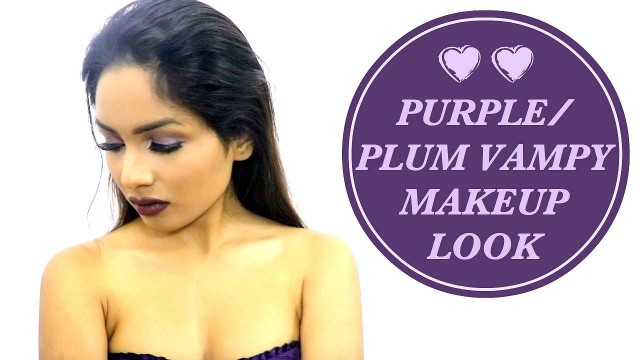 'Plum/Purlple Vampy Makeup Look | Love Bite Lip Kit | MAC Nutcracker Sweet Collection'