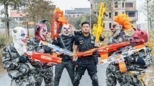 'LTT Films : Silver Flash Black Man Nerf Guns Fight Criminal Group Tiger Mask Over War'