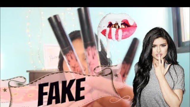 'Trying FAKE KYLIE Lipsticks || Koko K, Dolce K, True Brown K'