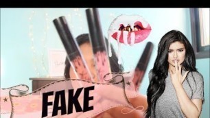 'Trying FAKE KYLIE Lipsticks || Koko K, Dolce K, True Brown K'