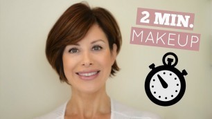 'QUICK & EASY 2 MINUTES MAKEUP ROUTINE | Perfect for beginners | Dominique Sachse'