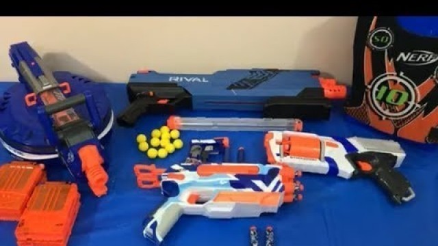 'Box of Toys Toy Guns NERF Guns Box Full of Toys Kids Fun Rival N Strike'