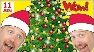 'Christmas Tree Song for Children + MORE Stories for Kids from Steve and Maggie | Wow English TV'