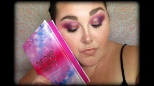 'Smoke & Mirrors Tie Dye Party Palette -Glittery Pink & Purple Eyes-'