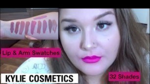 '32 Kylie Cosmetics Lip Swatches & Comparisons | Jenica Kiara'