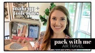 'PACK WITH ME for Air Travel | Calpak Clear Cosmetics Case | MAGGIE\'S TWO CENTS'