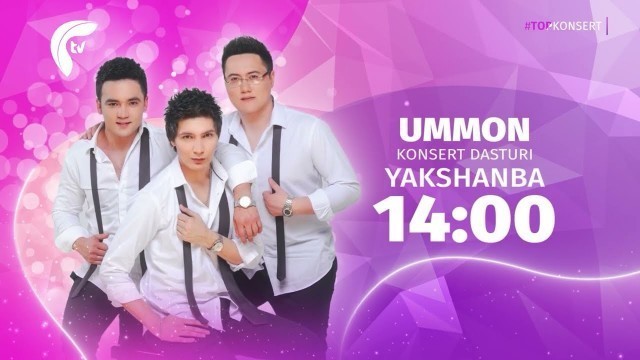 'Ummon guruhining konsert dasturi - yakshanba 14:00 da FTV telekanalida'