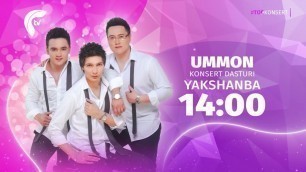 'Ummon guruhining konsert dasturi -  yakshanba 14:00 da FTV telekanalida'