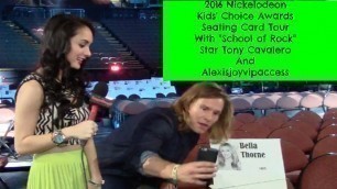 '2016 Nickelodeon Kids\' Choice Awards Seating Card Tour With Tony Cavalero - Alexisjoyvipaccess'