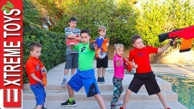 'Sneak Attack Squad Tryouts with Ninja Kids TV! Nerf Blaster Training.'