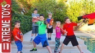 'Sneak Attack Squad Tryouts with Ninja Kids TV! Nerf Blaster Training.'
