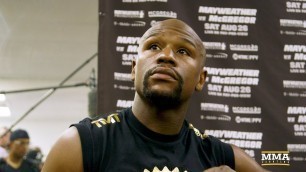 'Floyd Mayweather Media Workout Scrum - MMA Fighting'