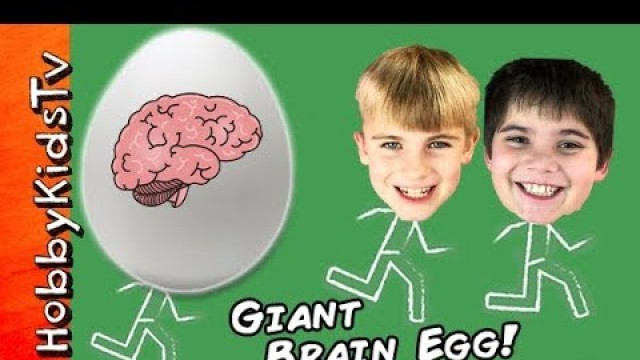 'Giant BRAIN Surprise Egg with Learning Toys'