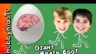 'Giant BRAIN Surprise Egg with Learning Toys'