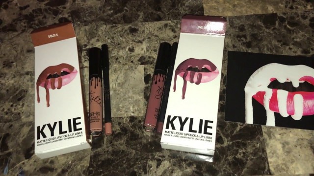 'Kylie Lip Kit Swatches'