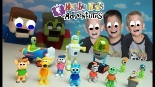 'Hobby Kids & Puppet Steve Unboxing Hobbykids Adventures Toys & Playsets!!'