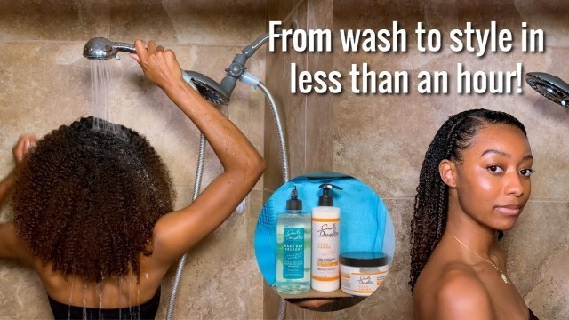 'My QUICK Wash Day Routine Ft. Carol’s Daughter'