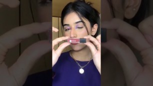 'Lipstick Swatches | Smudge Me Not Liquid Lipsticks | YouTube Shorts | #shorts | SUGAR Cosmetics'