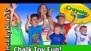 'Sidewalk Chalk Toy Review by HobbyKids'