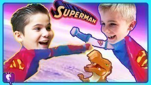 'Superman Adventures! COMPILATION of Imaginext Toy Play by HobbyKids'