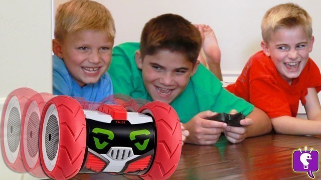 'TURBO BOT PRANK BATTLE! HobbyKids vs. HobbyDad vs. GameTrixster?!'