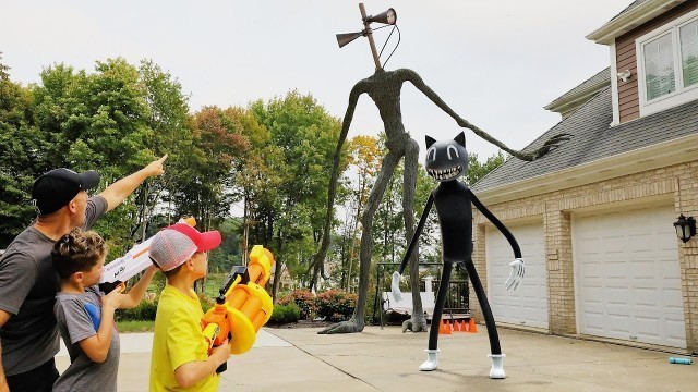 'Nerf War: Siren Head Gives Birth to Cartoon Cat'