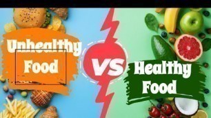 'My challenge video. Fruits vs unhealthy food'