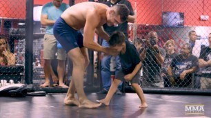 'Chris Weidman\'s Kids Crash UFC on FOX 25 Open Workouts - MMA Fighting'