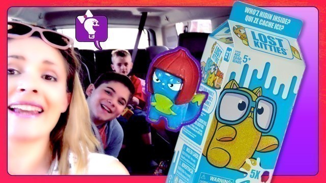 'LOST KITTIES! CAT TOYS Surprises in the Car with HobbyKids and HobbyMomTV'