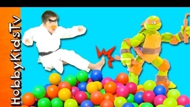 'Ninja Turtles Surprise Ball Pit withHobbyKarate'