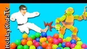 'Ninja Turtles Surprise Ball Pit withHobbyKarate'