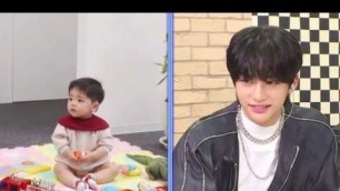'Stray Kids playing with babies'