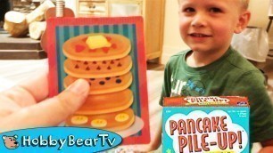 'Pancake Pile-Up Game! Race to Stack Your Food with HobbyKids HobbyBearTV'