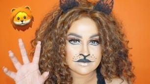 'Lion Halloween Makeup Tutorial | Quick and Easy 