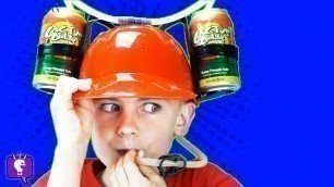 'DRINK HAT and STRAW GLASSES Toy Review with HobbyKidsTV'