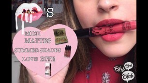 'KYLIE Swatches: Mini Mattes + Summer Shades + Love Bite'