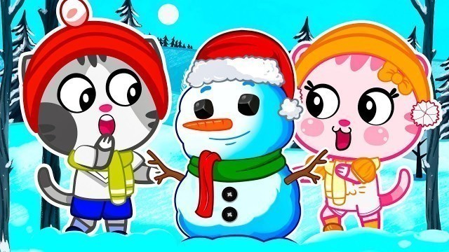 'Catty And Tommy Make Snowman ⛄⛄ | Christmas Stories for Kids | Catty And Tommy Channel'