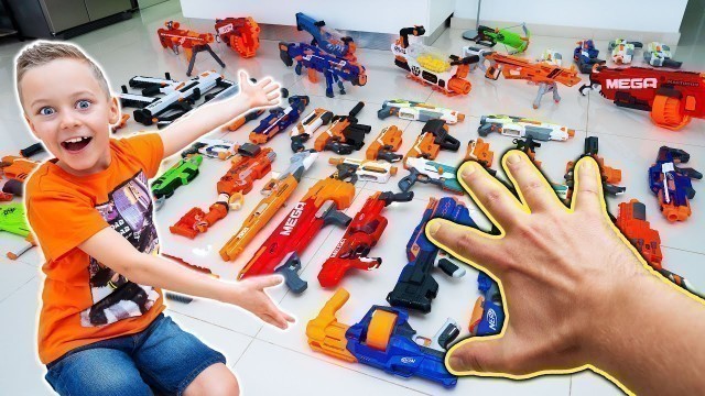 'Our Dad Picks Nerf Blasters for our Nerf Challenge'